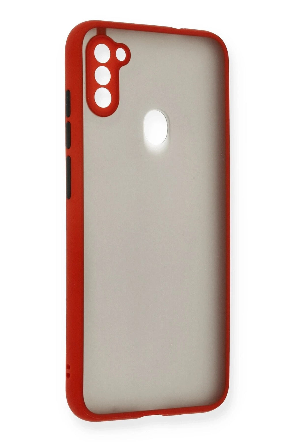 Mey İthalat® Samsung Galaxy A11 Kılıf Montreal Silikon Kapak - Kırmızı