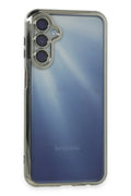 Mey İthalat® Samsung Galaxy A25 5G Kılıf Lensli Silikon - Gümüş