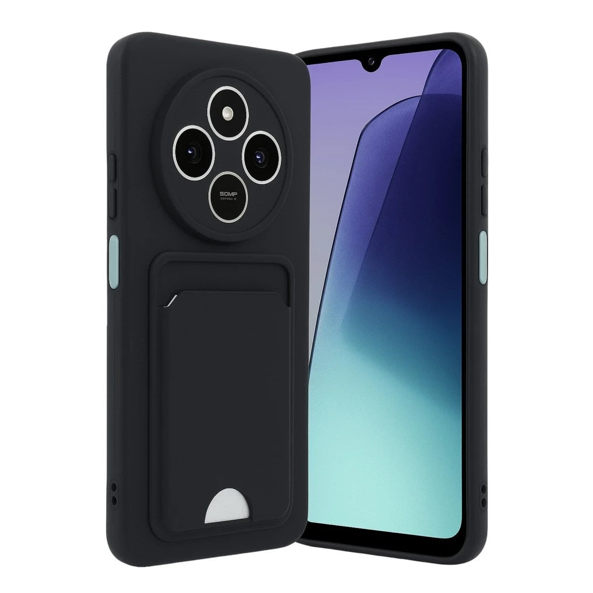Mey İthalat® Redmi 14C Kelvin Kartvizitli Silikon - Siyah