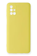 Mey İthalat® Samsung Galaxy M31S Kılıf Nano içi Kadife Silikon - Sarı