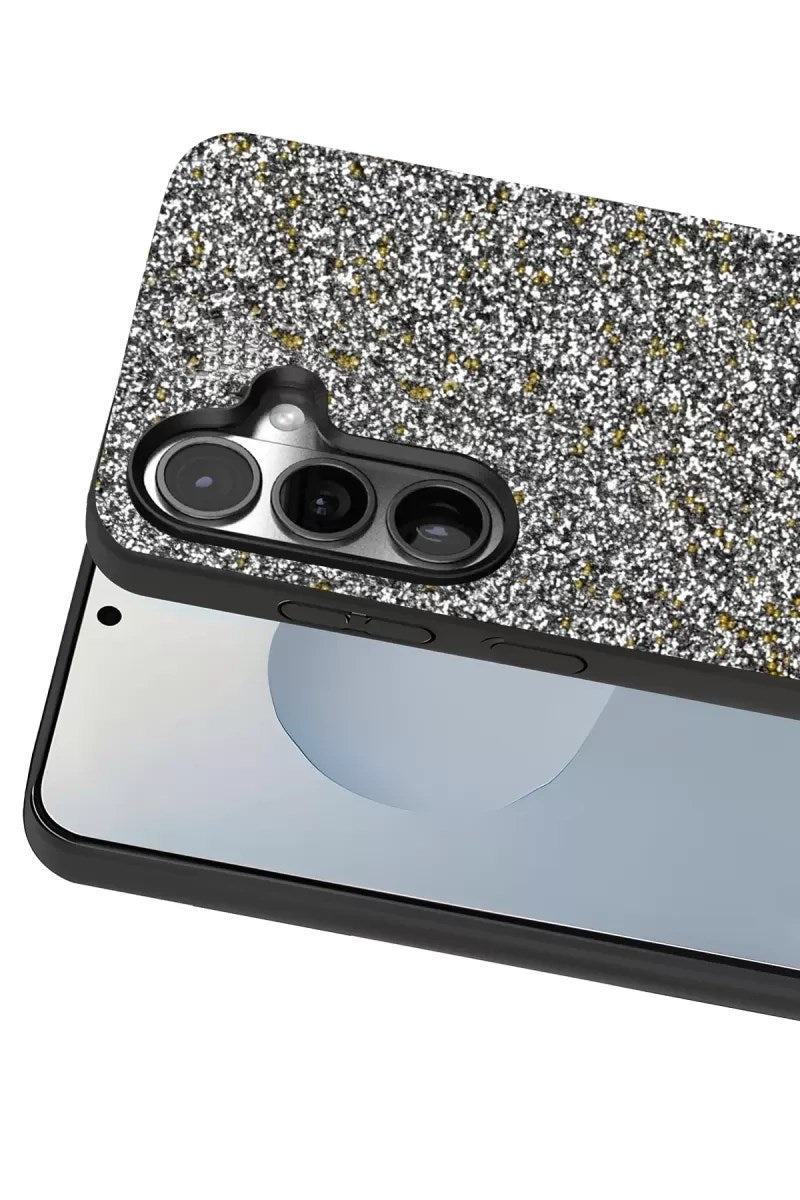 Mey İthalat® Samsung Galaxy S25 Bright Simli Kapak - Gold