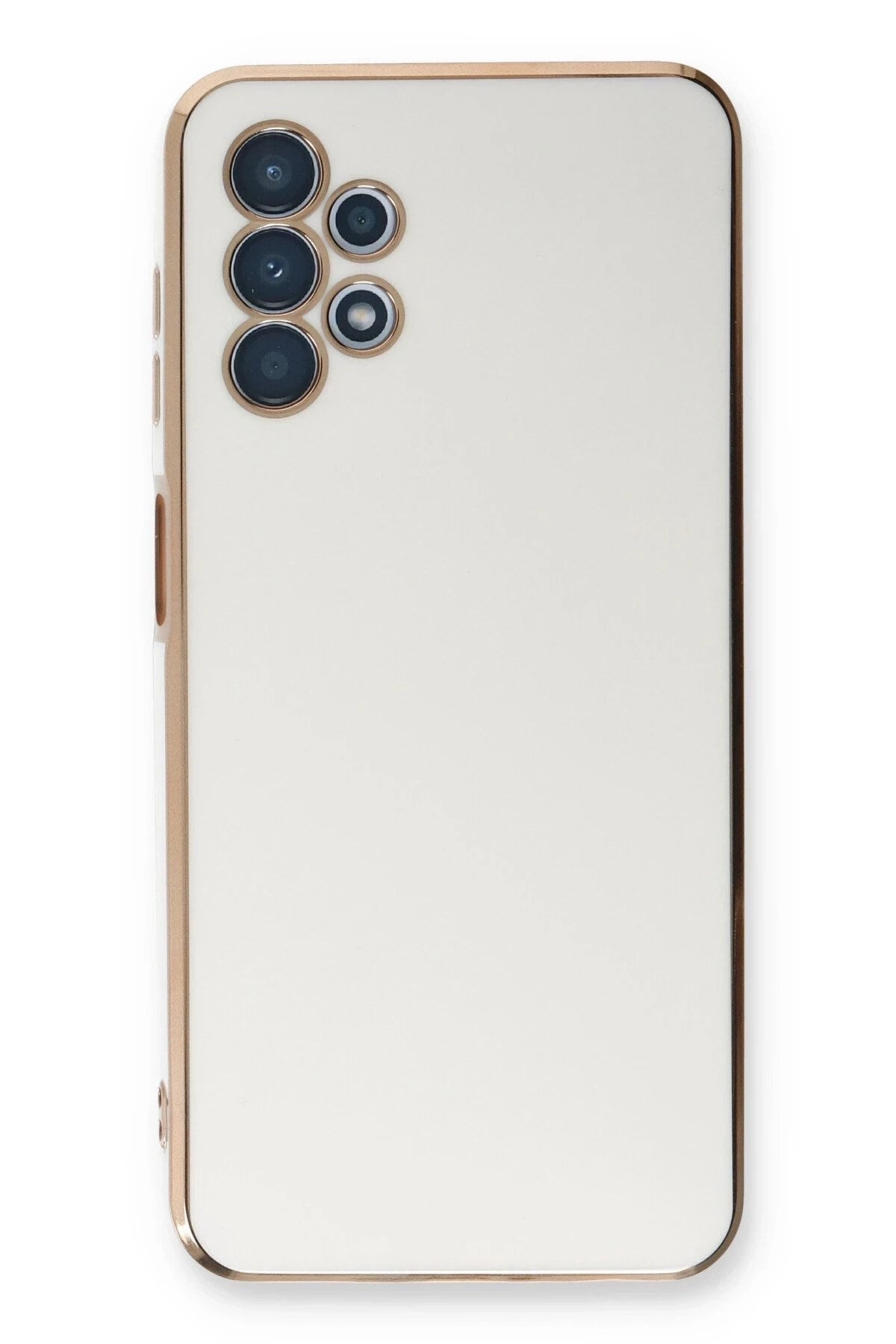 Mey İthalat® Samsung Galaxy A13 4G Kılıf Volet Silikon - Beyaz