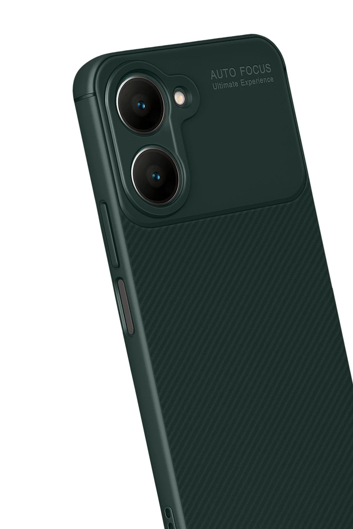 Mey İthalat® Vivo Y18 Kılıf Auto Focus Karbon Kapak - Koyu Yeşil