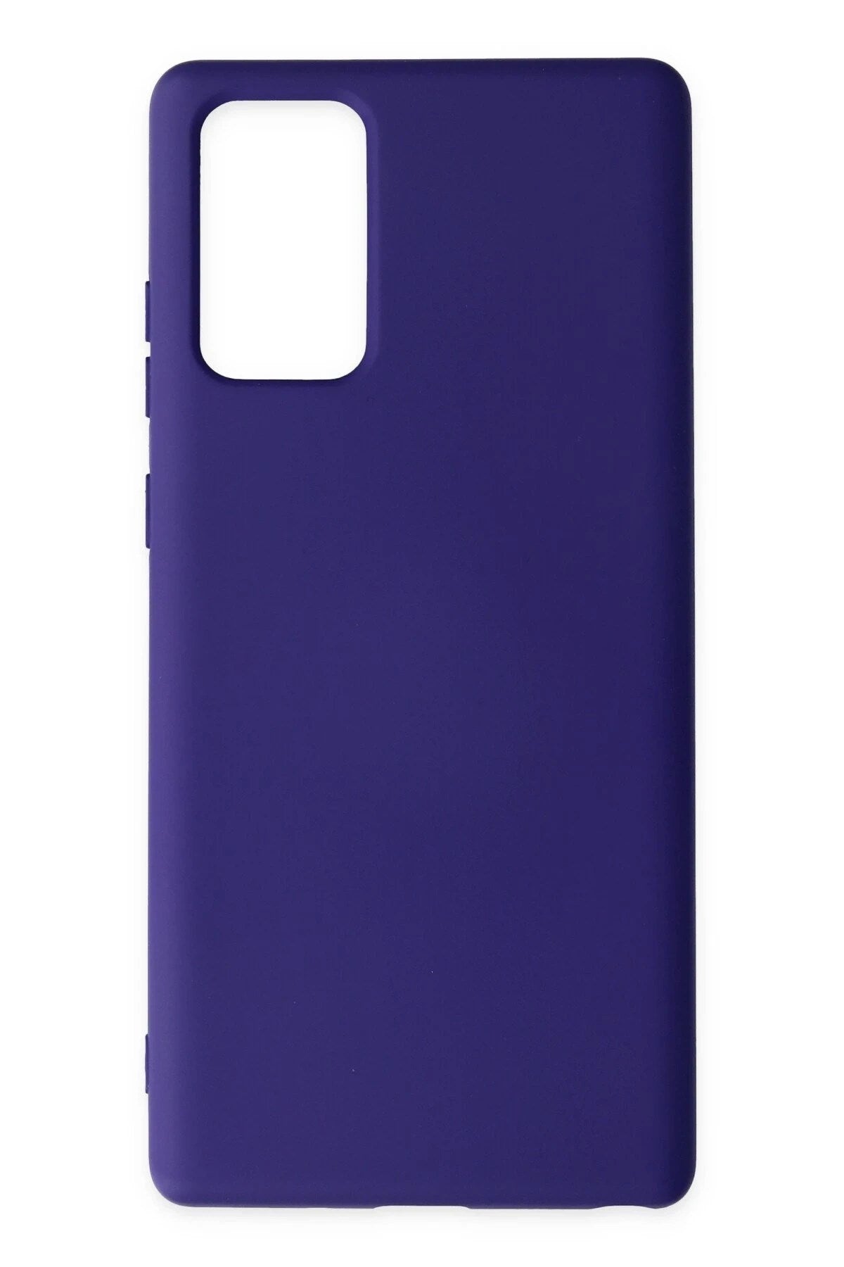Mey İthalat® Samsung Galaxy Note 20 Kılıf Nano içi Kadife Silikon - Mor
