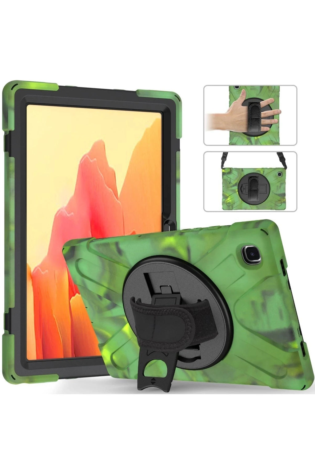 Mey İthalat® Samsung Galaxy X200 Tab A8 10.5 Kılıf Amazing Tablet Kapak - Kamuflaj