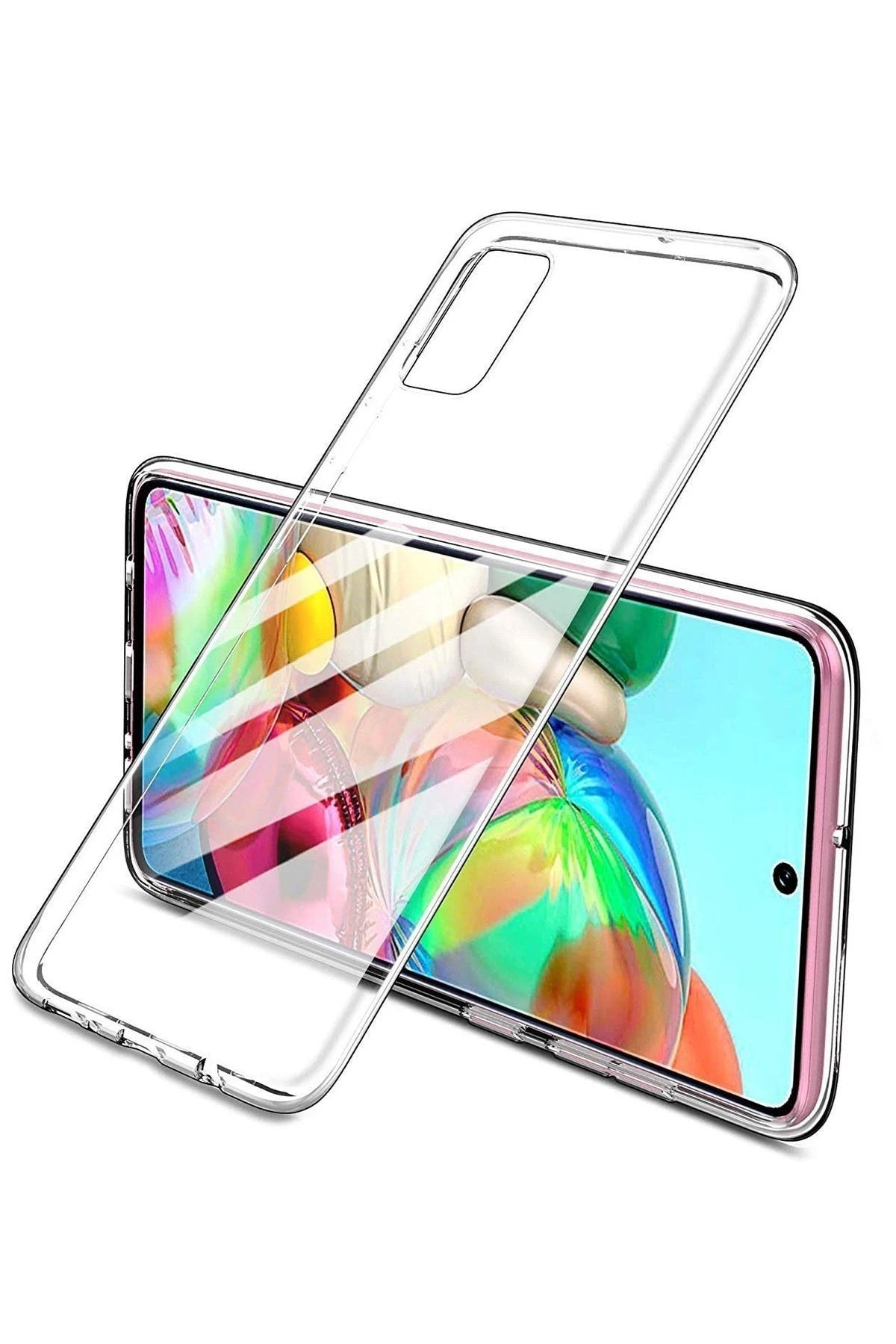 Mey İthalat® Realme 7 Pro Kılıf Lüx Şeffaf Silikon - Şeffaf