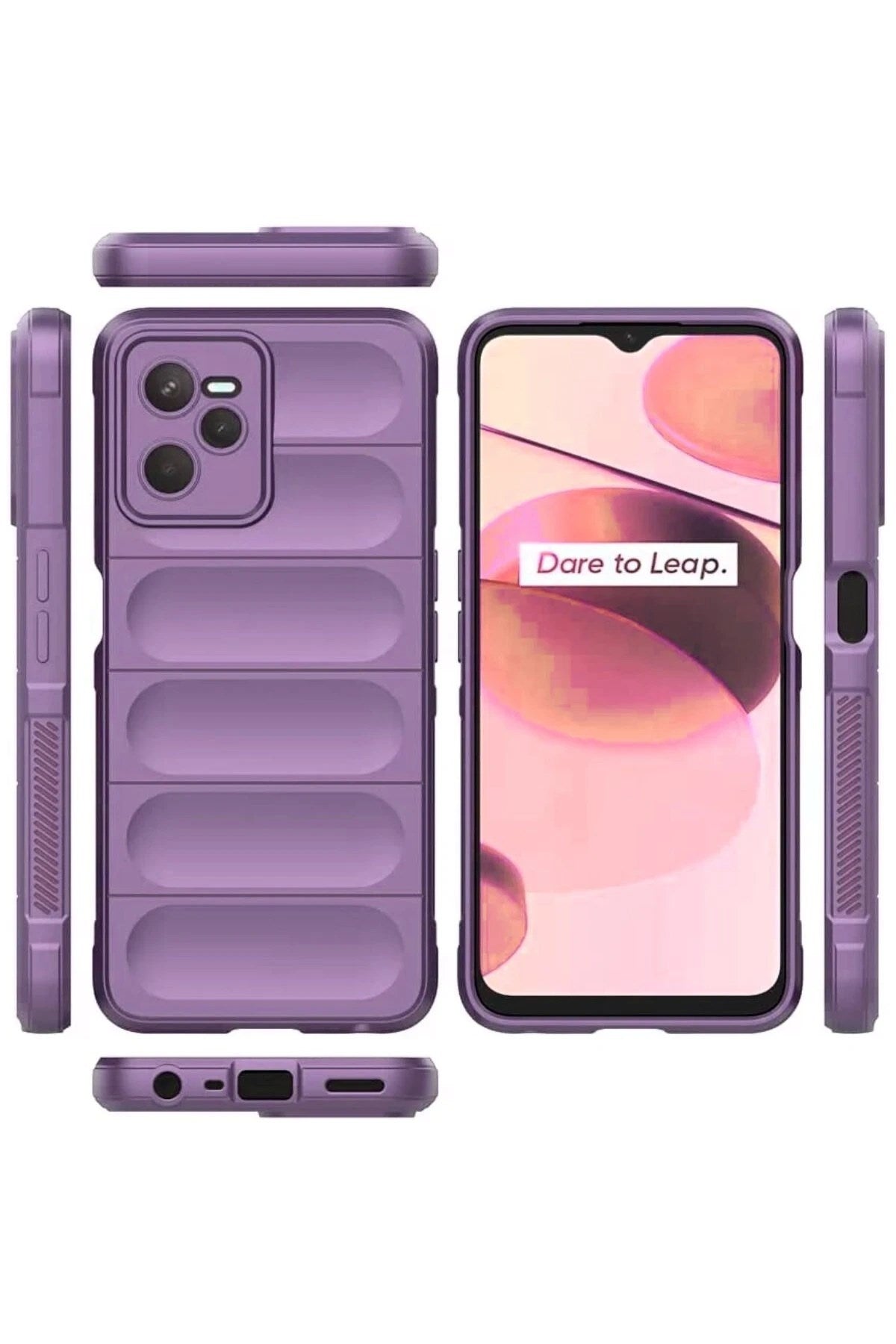 Mey İthalat® Realme C35 Kılıf Optimum Silikon - Mor