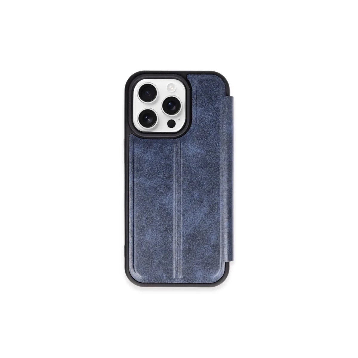 Mey İthalat® iPhone 15 Pro Max Kılıf Flip Cover - Lacivert