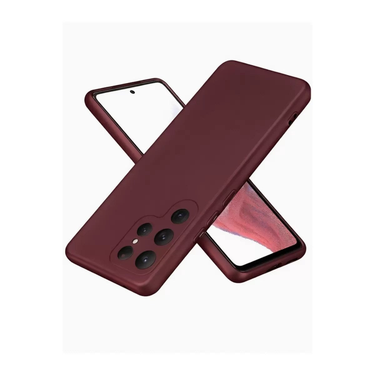 Mey İthalat® Samsung Galaxy S25 Ultra Kılıf First Silikon - Bordo