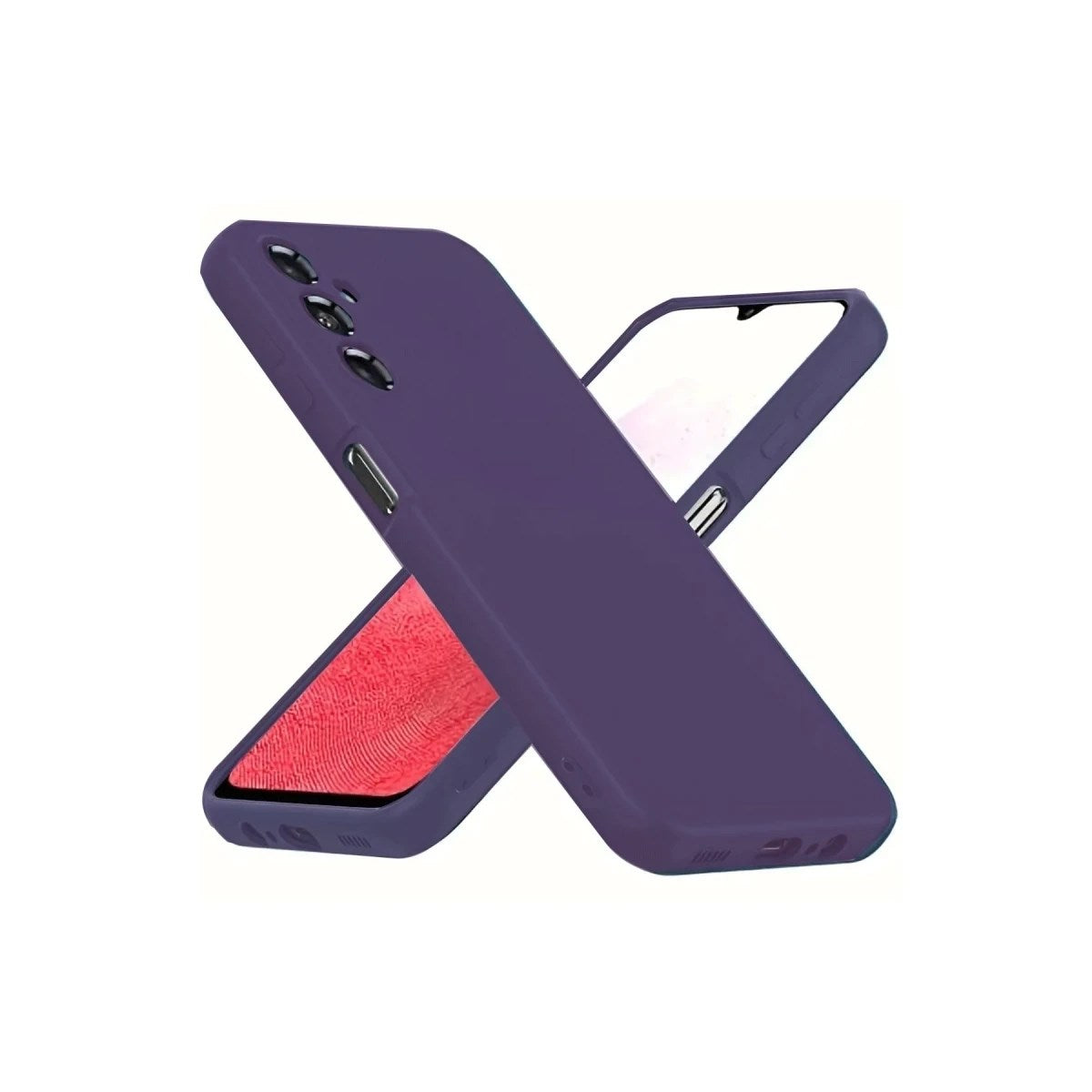 Mey İthalat® Samsung Galaxy A34 5G Kılıf First Silikon - Mor