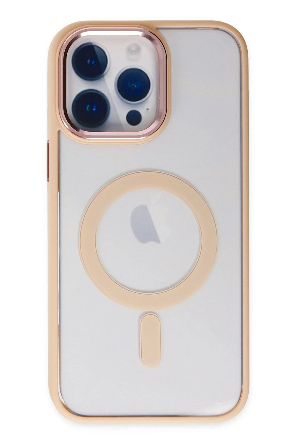 Mey İthalat® iPhone 14 Pro Max Kılıf Room Magneticsafe Silikon - Pudra
