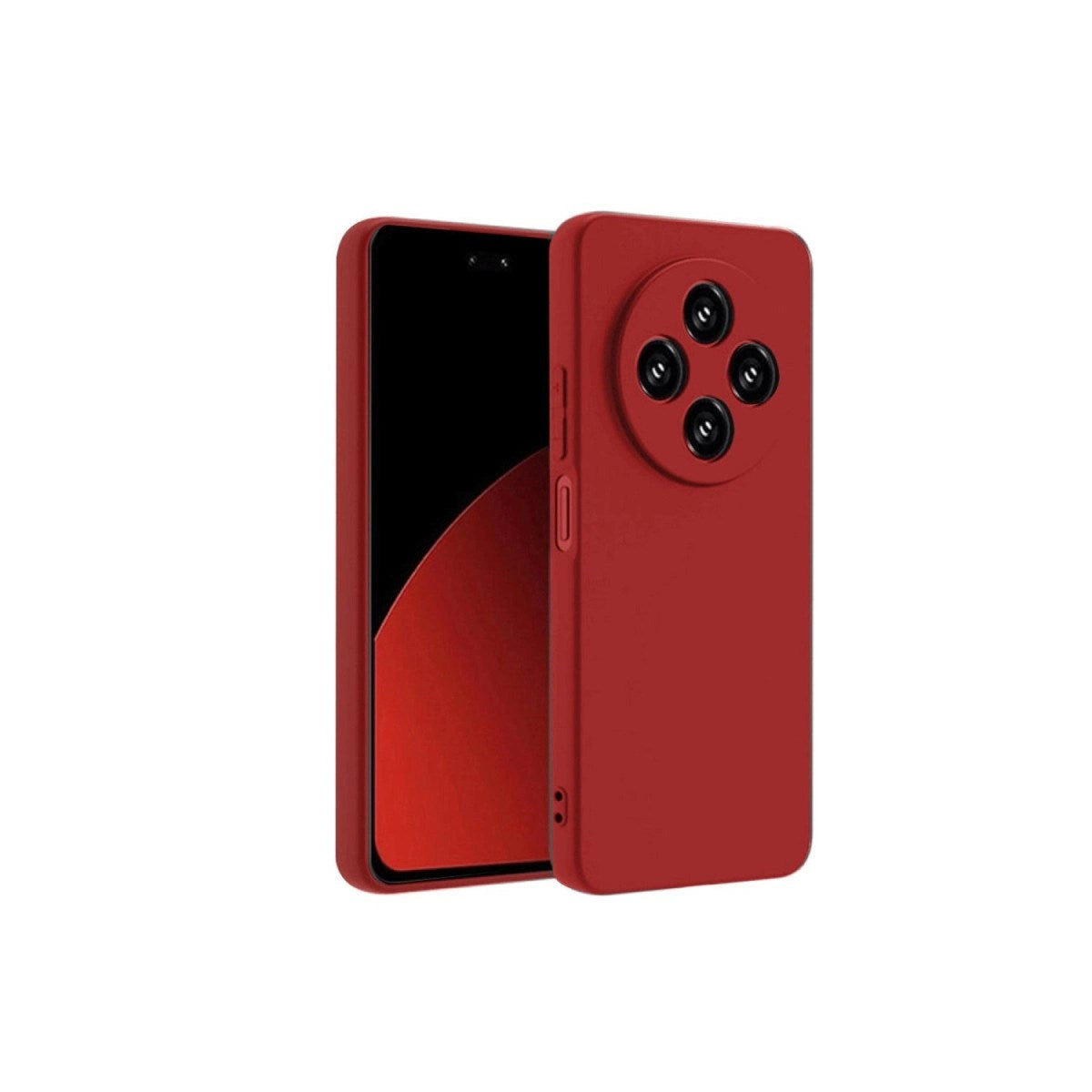 Mey İthalat® Redmi 14C Kılıf Nano içi Kadife Silikon - Kırmızı