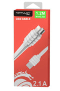 Mey İthalat® S56 2in1 (Lightning-Micro USB) Kablo 1.2M 2.1A