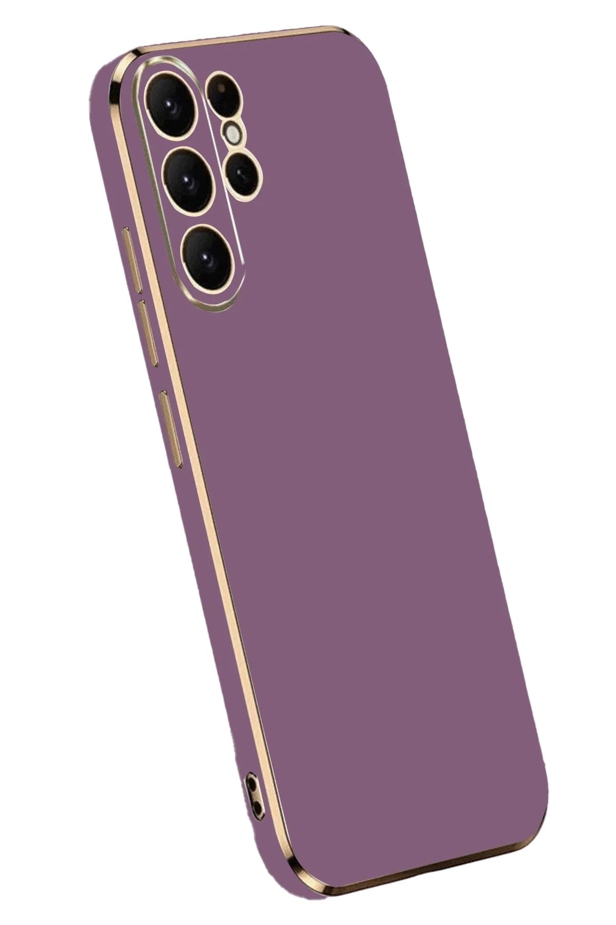 Mey İthalat® Samsung Galaxy S24 Ultra Kılıf Volet Silikon - Mor