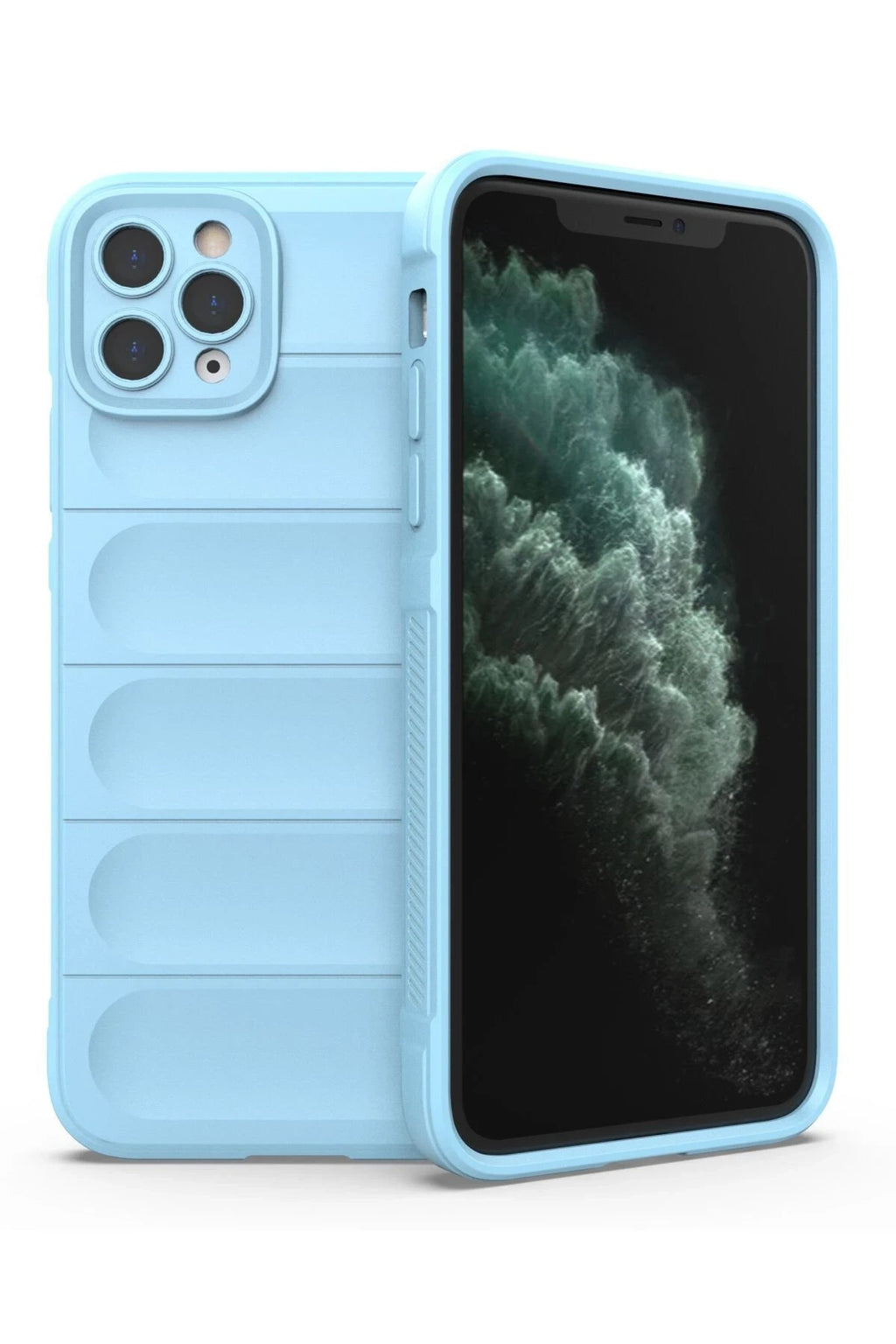 Mey İthalat® iPhone 11 Pro Max Kılıf Optimum Silikon - Sky Blue