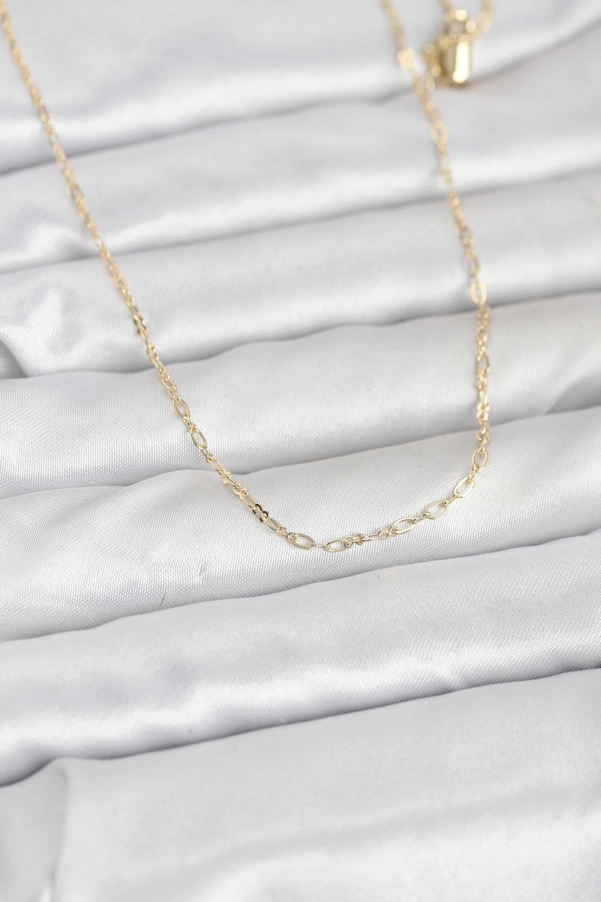 Mey İthalat® CM 14K Gold Renk 60 cm Zincirli Kadın Kolye