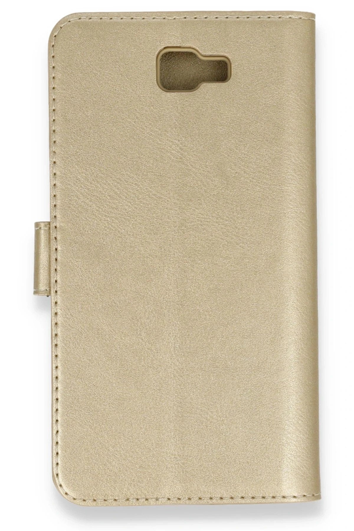Mey İthalat® Samsung Galaxy J7 Prime Kılıf Trend S Plus Kapaklı Kılıf - Gold