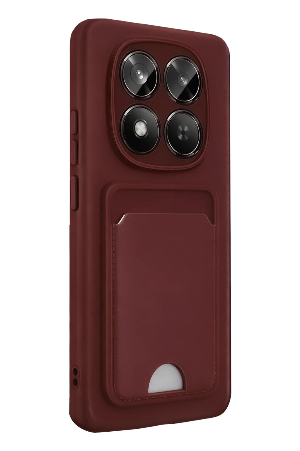 Mey İthalat® Redmi Note 15 Pro 5G Kelvin Kartvizitli Silikon - Bordo