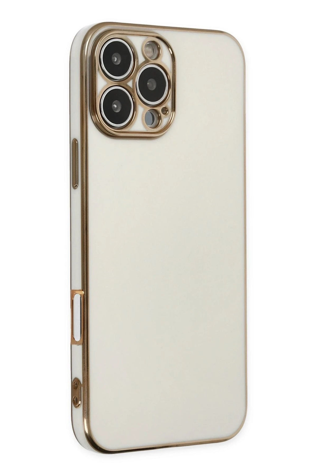 Mey İthalat® iPhone 16 Pro Max Kılıf Volet Silikon - Beyaz