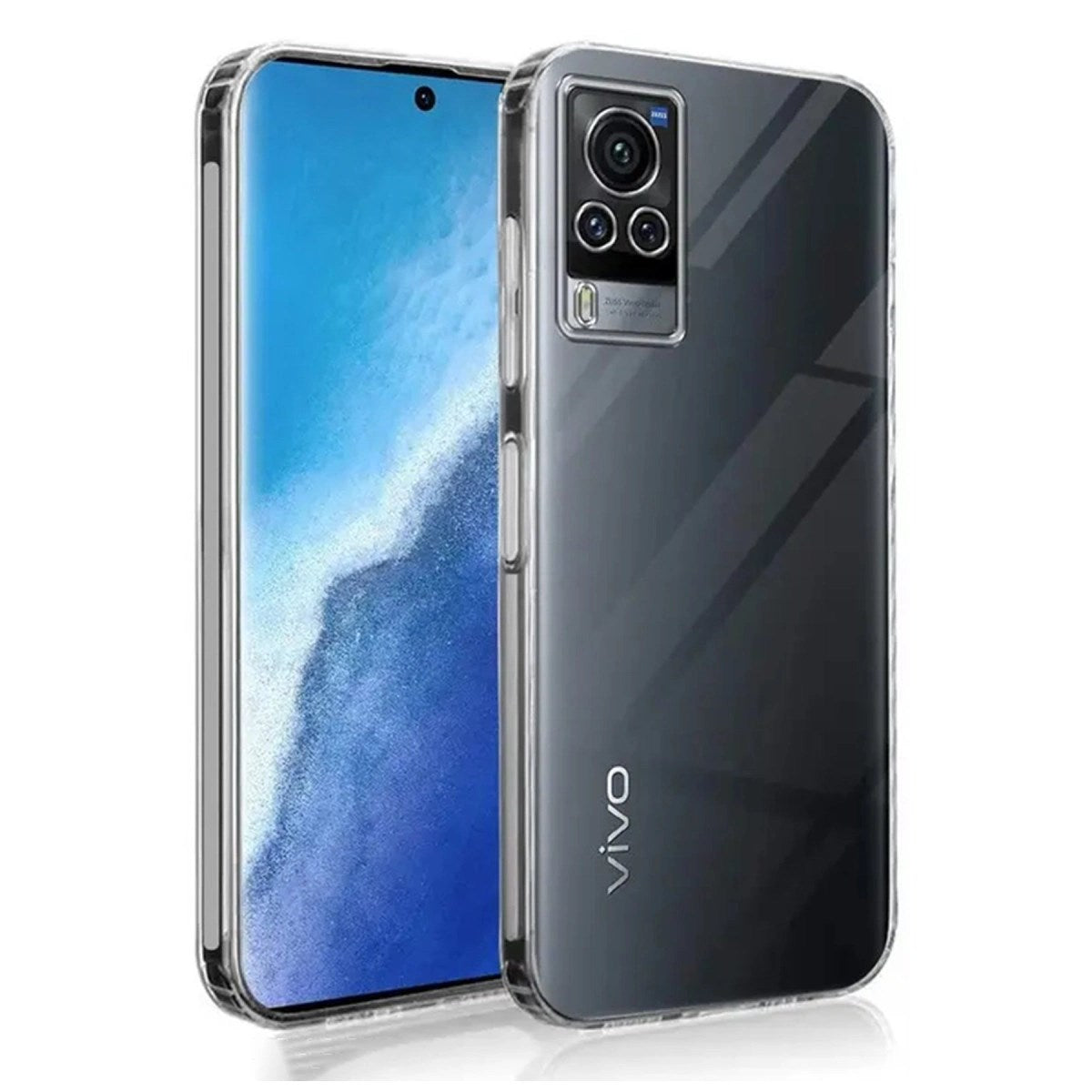 Mey İthalat® Vivo V30 5G Kılıf Lüx Şeffaf Silikon