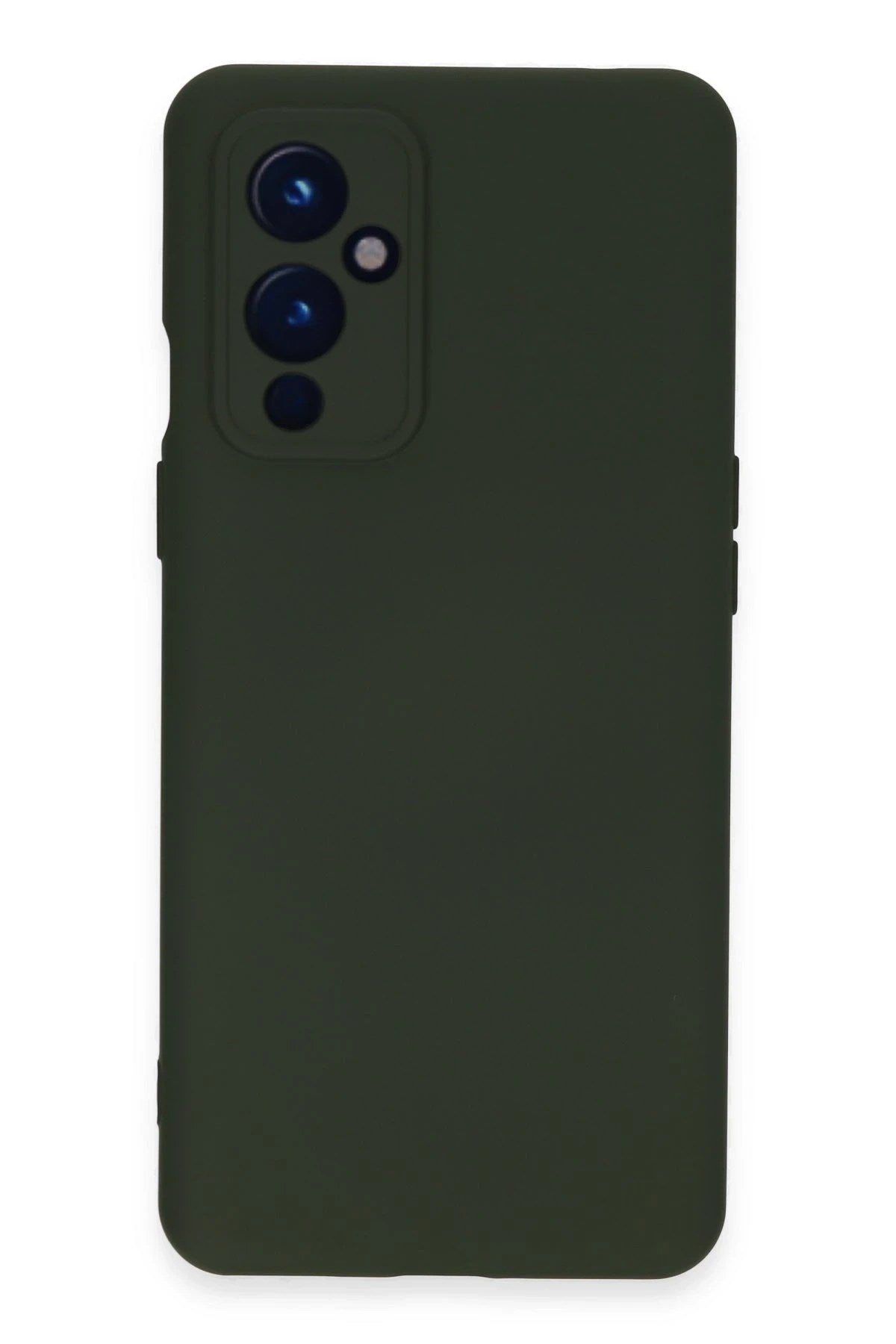 Mey İthalat® One Plus 9 Kılıf Nano içi Kadife Silikon - Koyu Yeşil