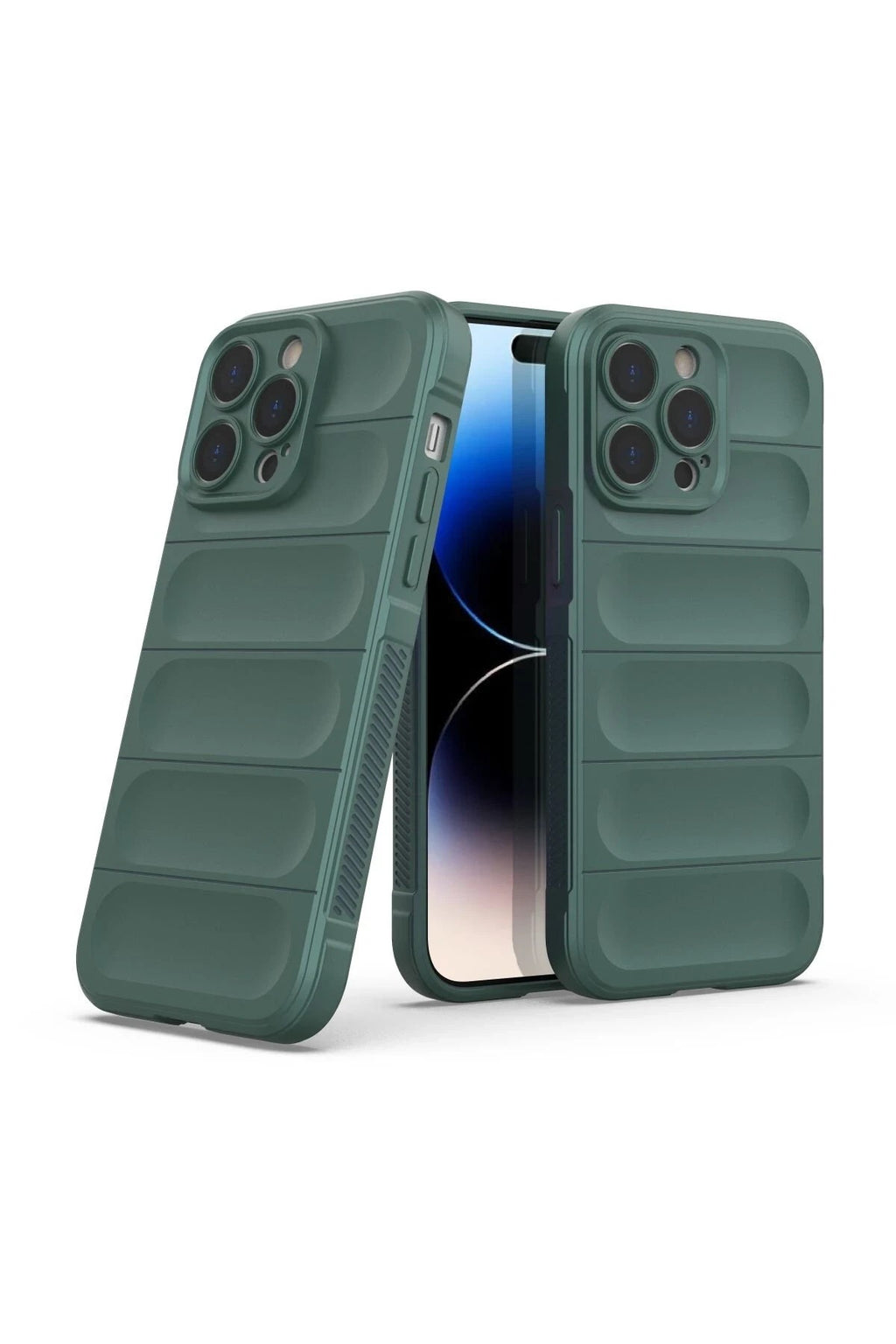 Mey İthalat® iPhone 14 Pro Kılıf Optimum Silikon - Koyu Yeşil