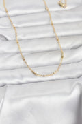 Mey İthalat® CM 14K Gold Renk Bar Zincir Model 60 cm Kadın Kolye