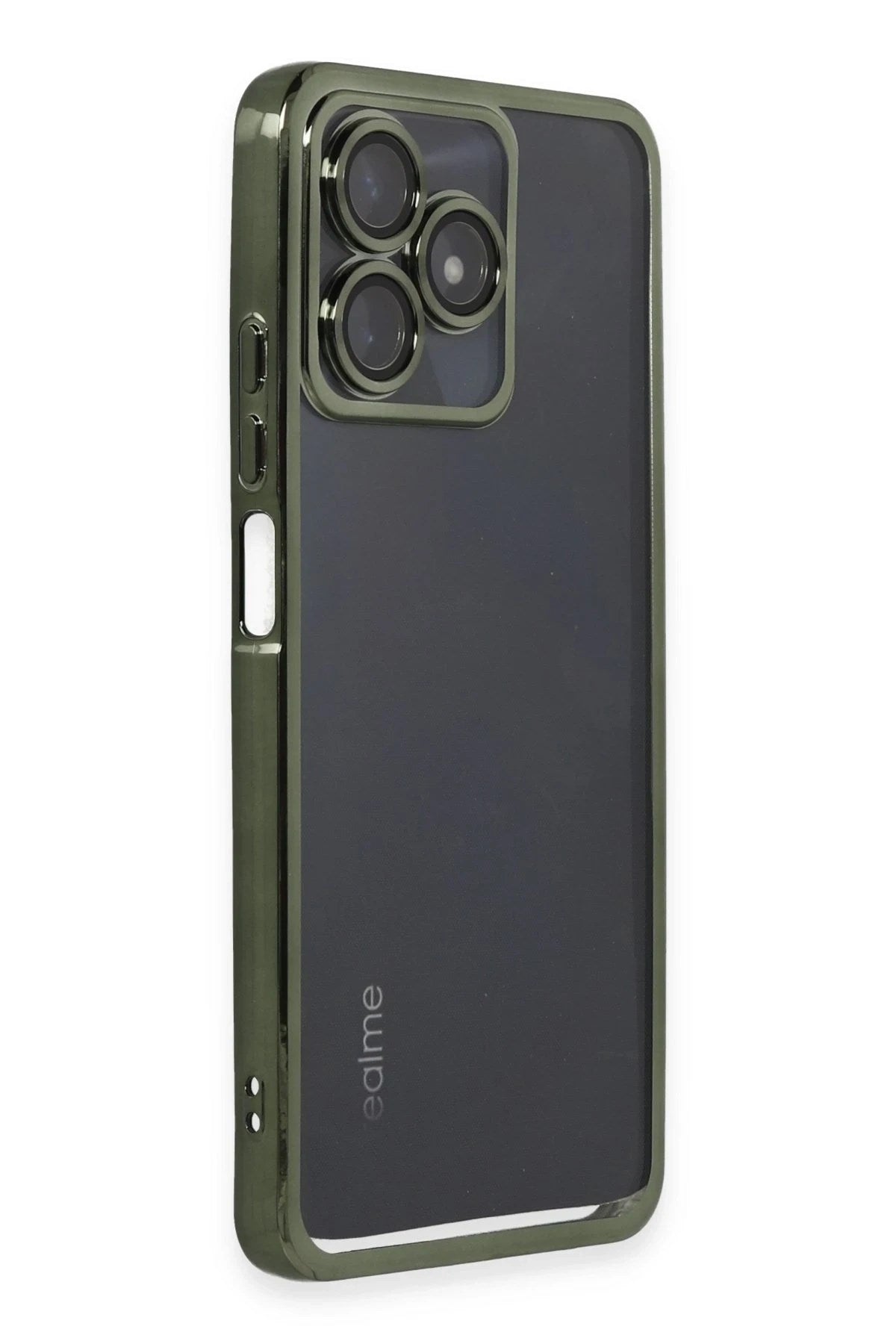 Mey İthalat® Realme C53 Kılıf Lensli Silikon - Yeşil