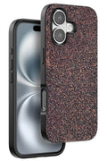 Mey İthalat® iPhone 16 Plus Bright Simli Kapak - Derin Mor