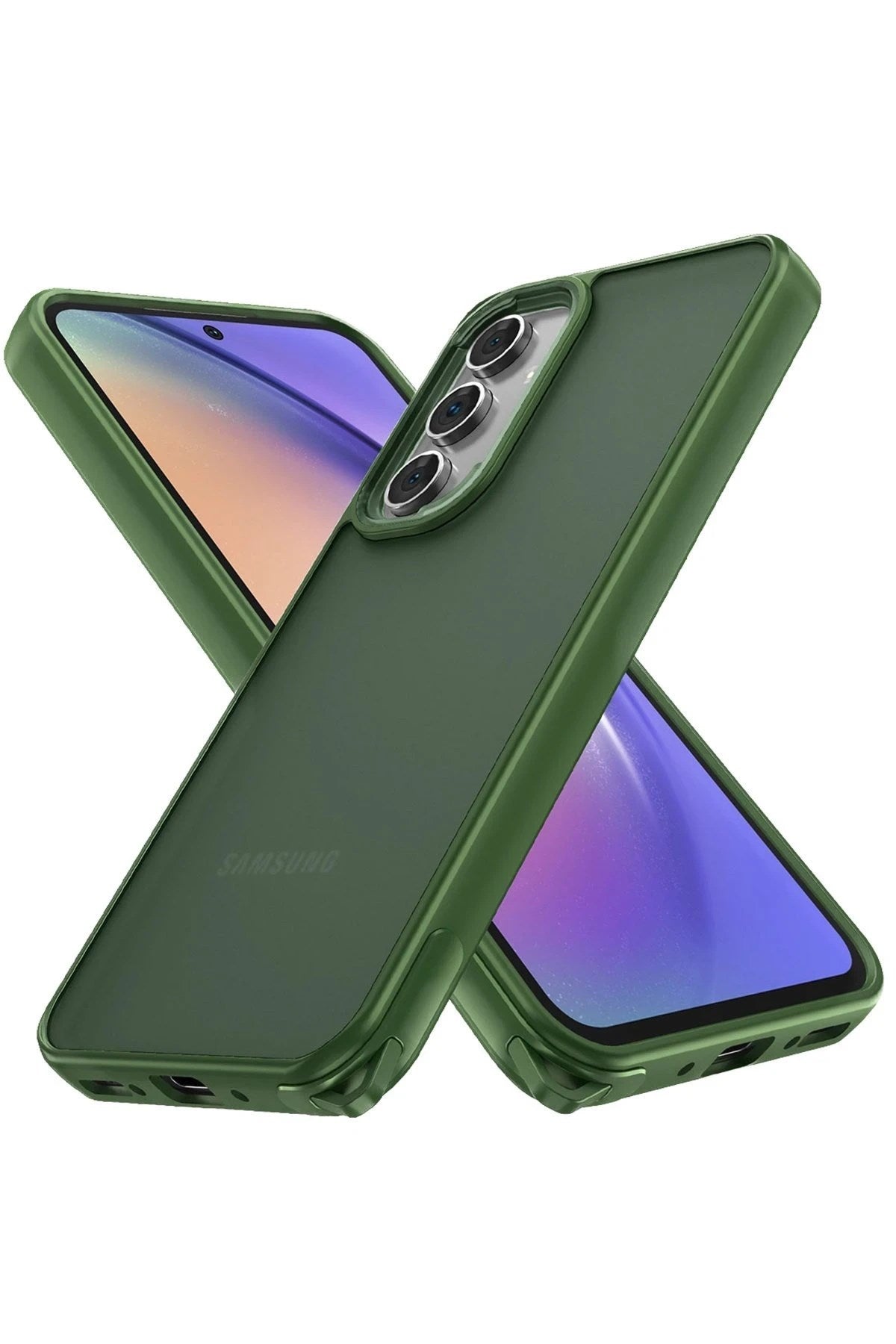 Mey İthalat® Samsung Galaxy A04S Kılıf Elegant Kapak - Yeşil