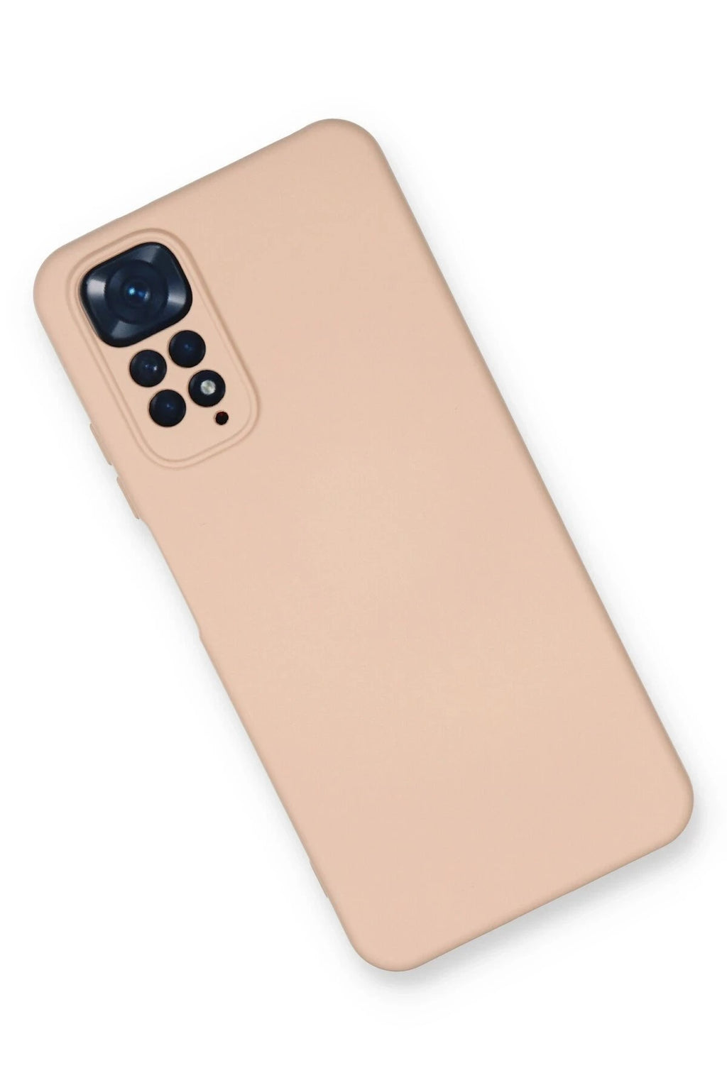 Mey İthalat® Redmi Note 11 Kılıf Nano içi Kadife Silikon - Pudra