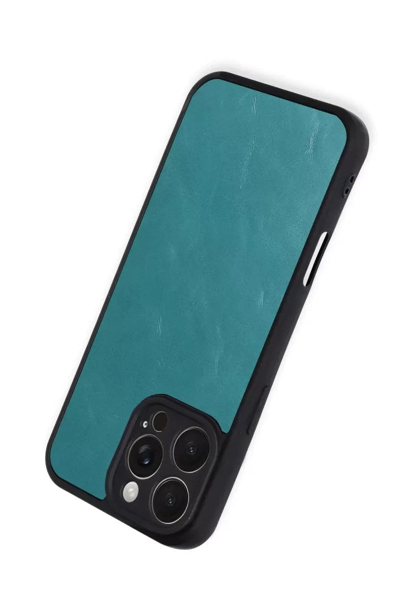 Mey İthalat® iPhone 16 Pro Max Kılıf Aras Deri Kapak - Açık Yeşil