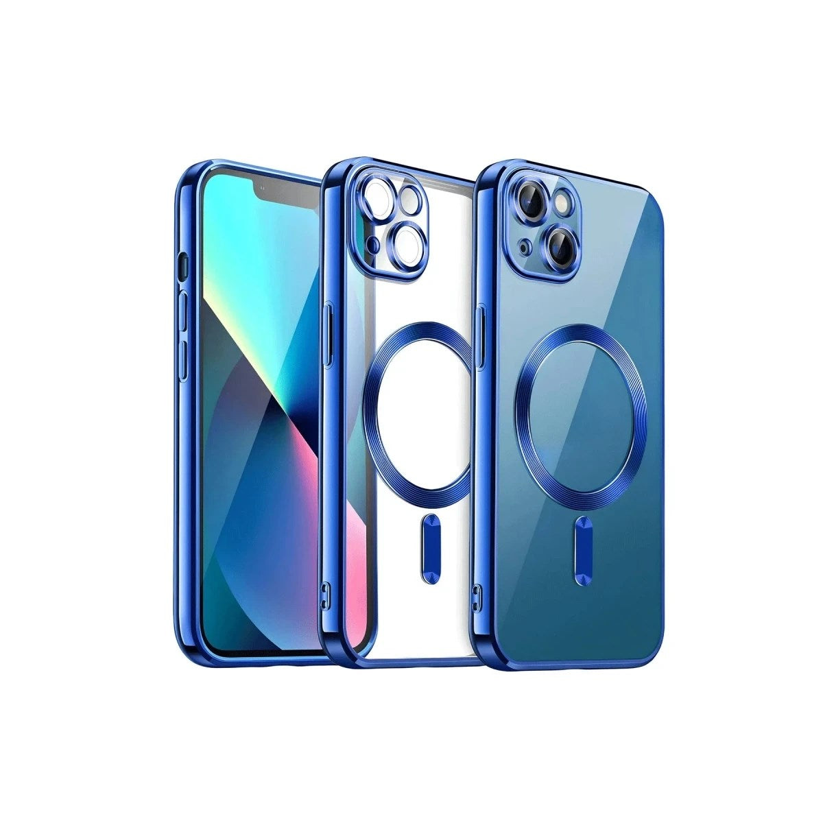 Mey İthalat® iPhone 15 Kılıf Kross Magneticsafe Kapak - Lacivert