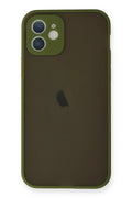 Mey İthalat® iPhone 12 Mini Kılıf Montreal Silikon Kapak - Açık Yeşil