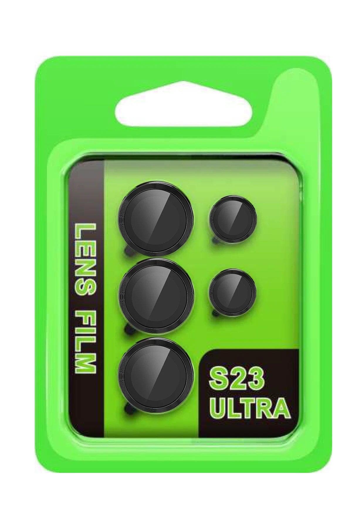 Mey İthalat® Samsung Galaxy S23 Ultra Raze Metal Kamera Lens - Siyah