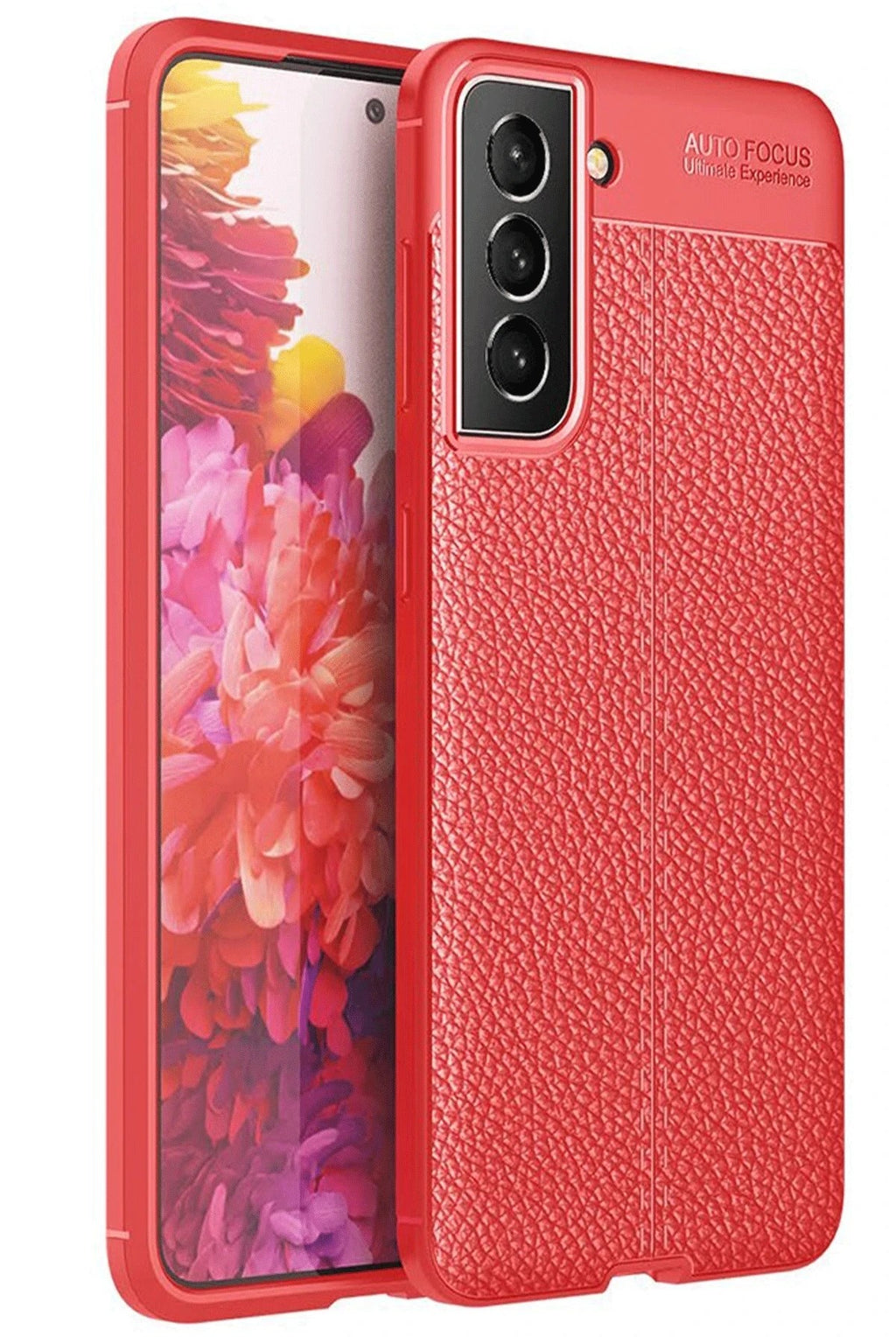 Mey İthalat® Samsung Galaxy S21 FE Kılıf Auto Focus Kapak - Kırmızı