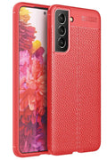 Mey İthalat® Samsung Galaxy S21 FE Kılıf Auto Focus Kapak - Kırmızı