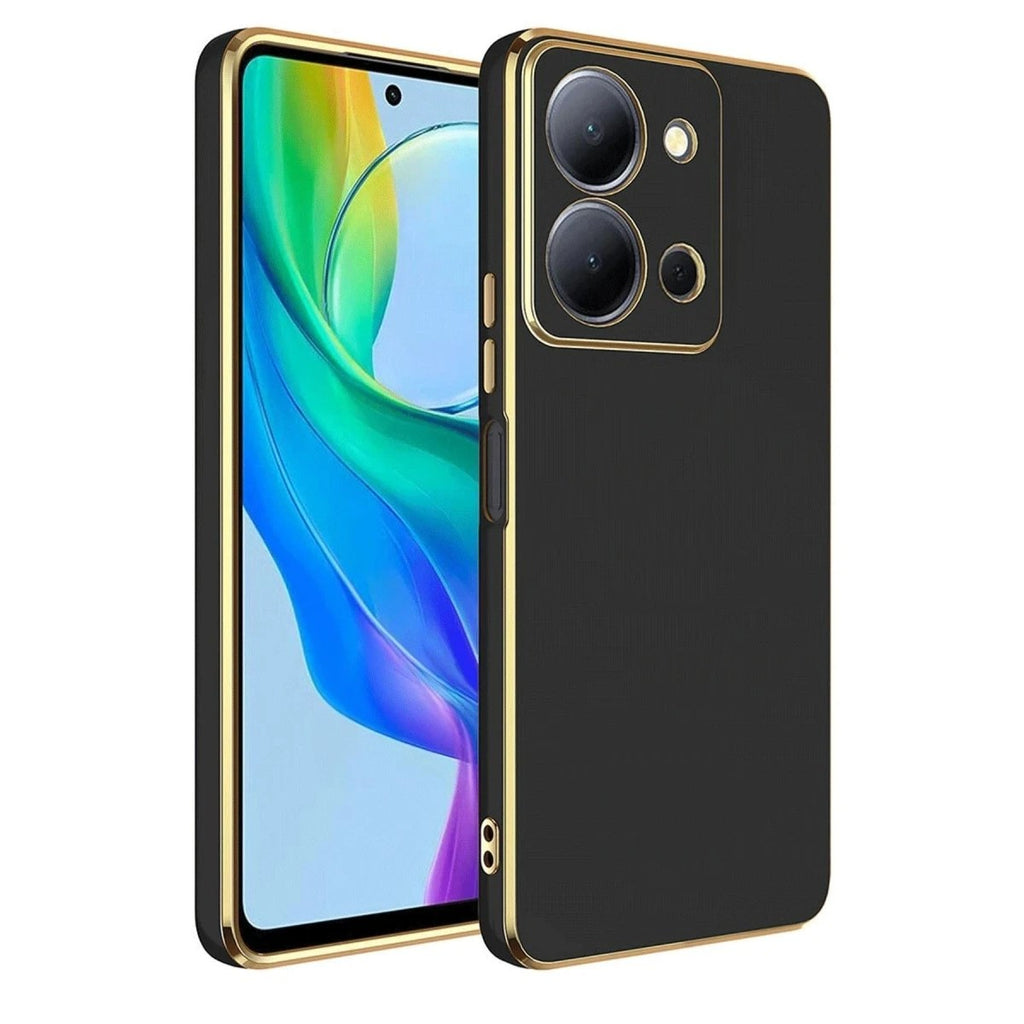 Mey İthalat® Vivo Y36 Kılıf Volet Silikon - Siyah
