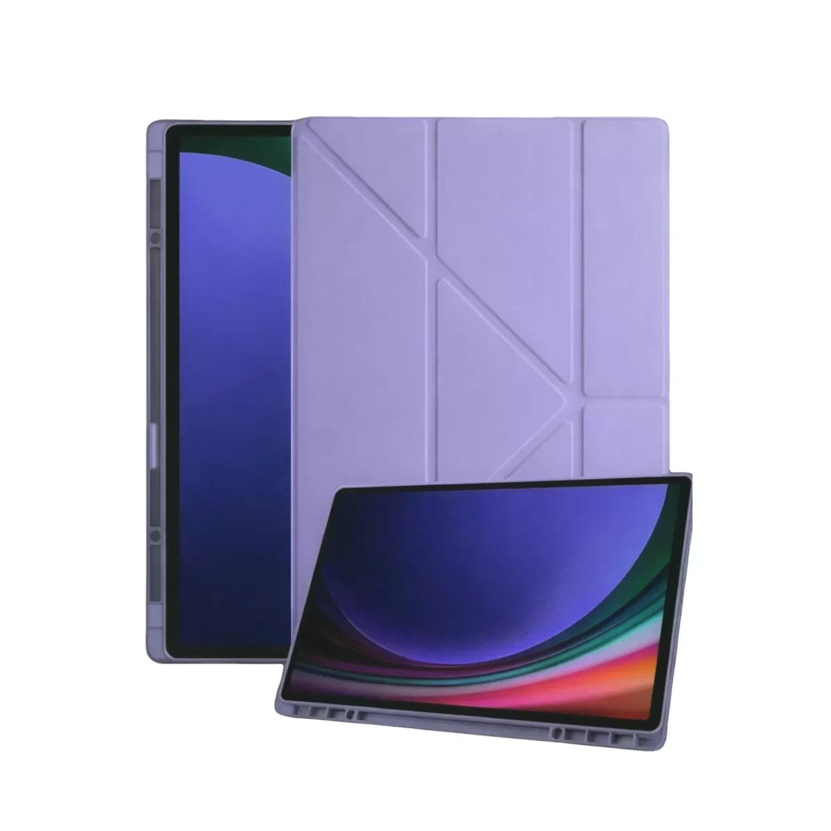 Mey İthalat® Samsung Galaxy Tab A11 Kalemlikli Mars Tablet Kılıfı - Lila
