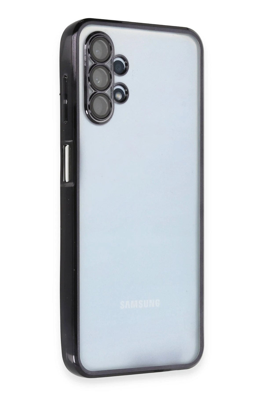 Mey İthalat® Samsung Galaxy A13 4G Kılıf Lensli Silikon - Siyah