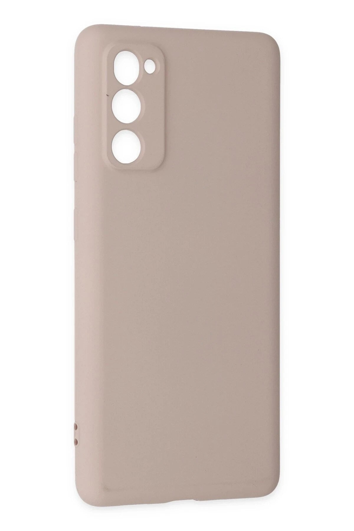 Mey İthalat® Samsung Galaxy S20 FE Kılıf Nano içi Kadife Silikon - Pudra