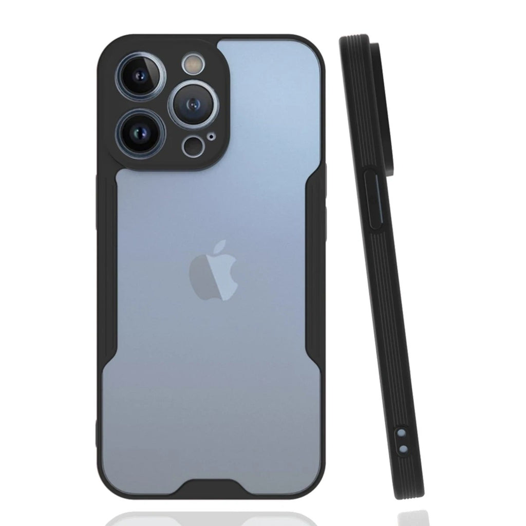 Mey İthalat® iPhone 14 Pro Kılıf Platin Silikon - Siyah