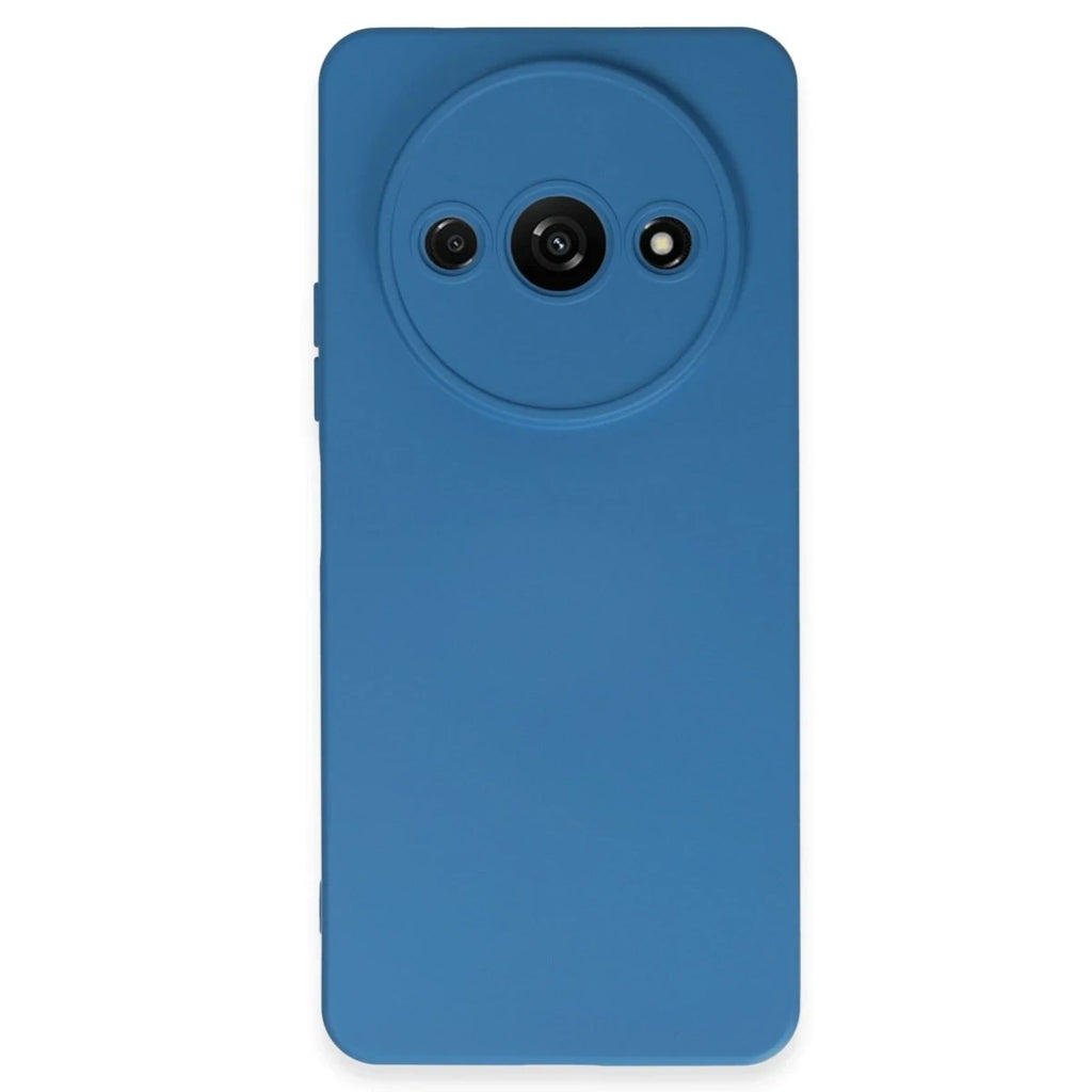 Mey İthalat® Redmi A3 4G Kılıf Nano içi Kadife Silikon - Mavi