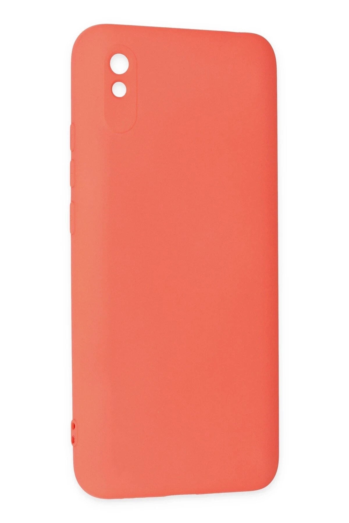 Mey İthalat® Redmi 9A Kılıf Nano içi Kadife Silikon - Turuncu