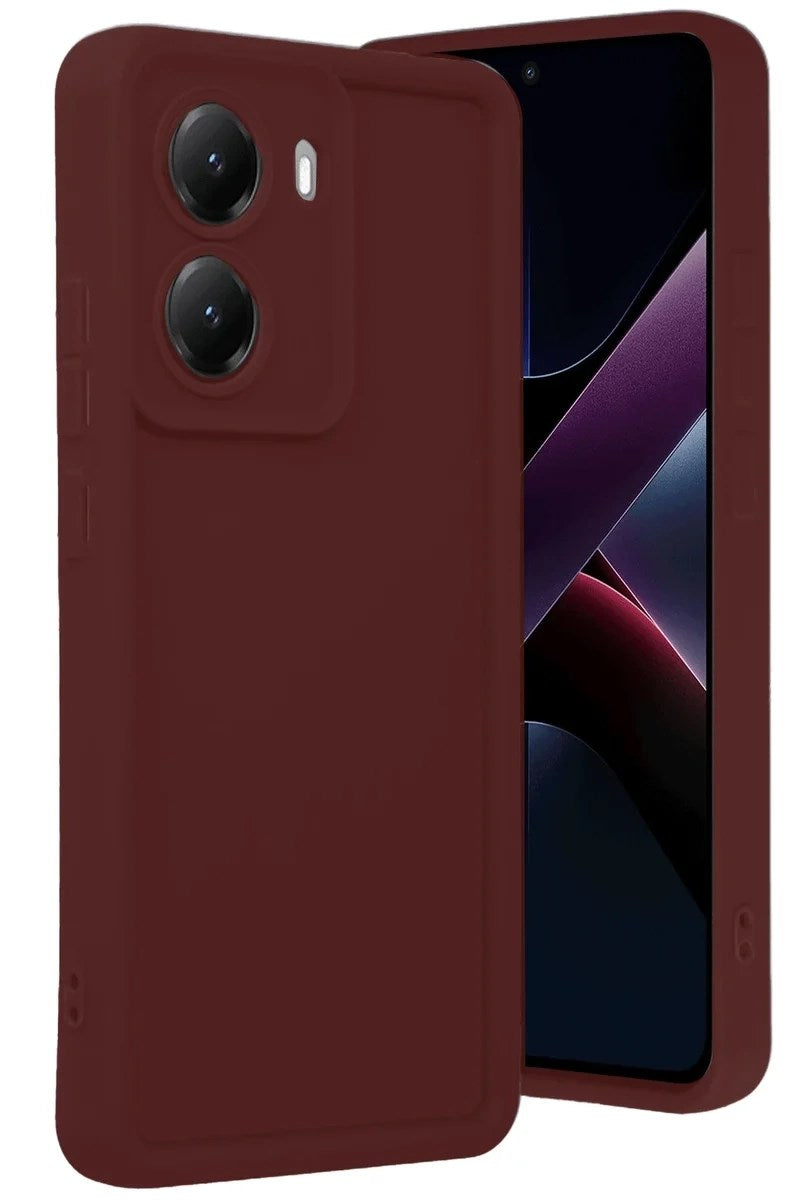 Mey İthalat® Poco X7 Pro Viera Silikon - Bordo