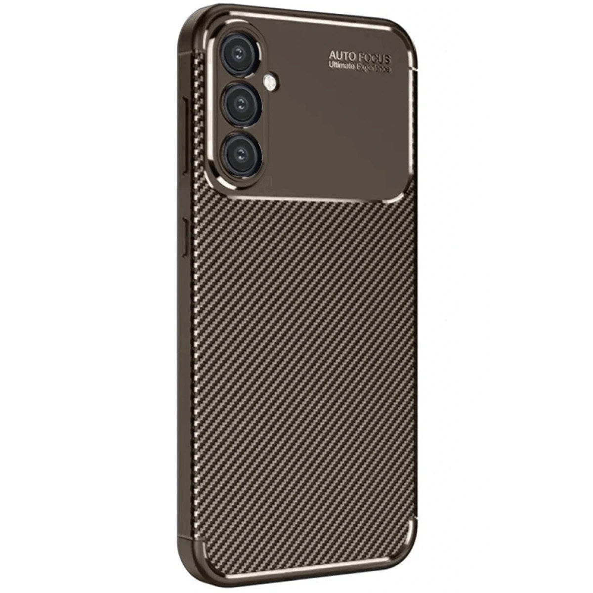 Mey İthalat® Samsung Galaxy A16 5G Kılıf Auto Focus Karbon Kapak - Kahverengi