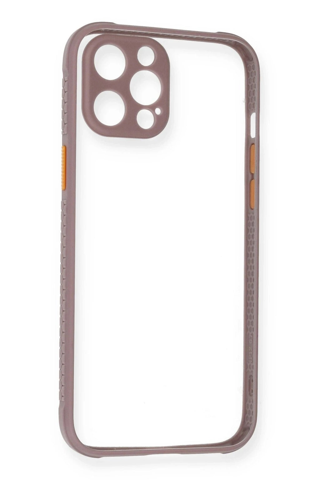 Mey İthalat® iPhone 12 Pro Max Kılıf Miami Şeffaf Silikon - Açık Mor