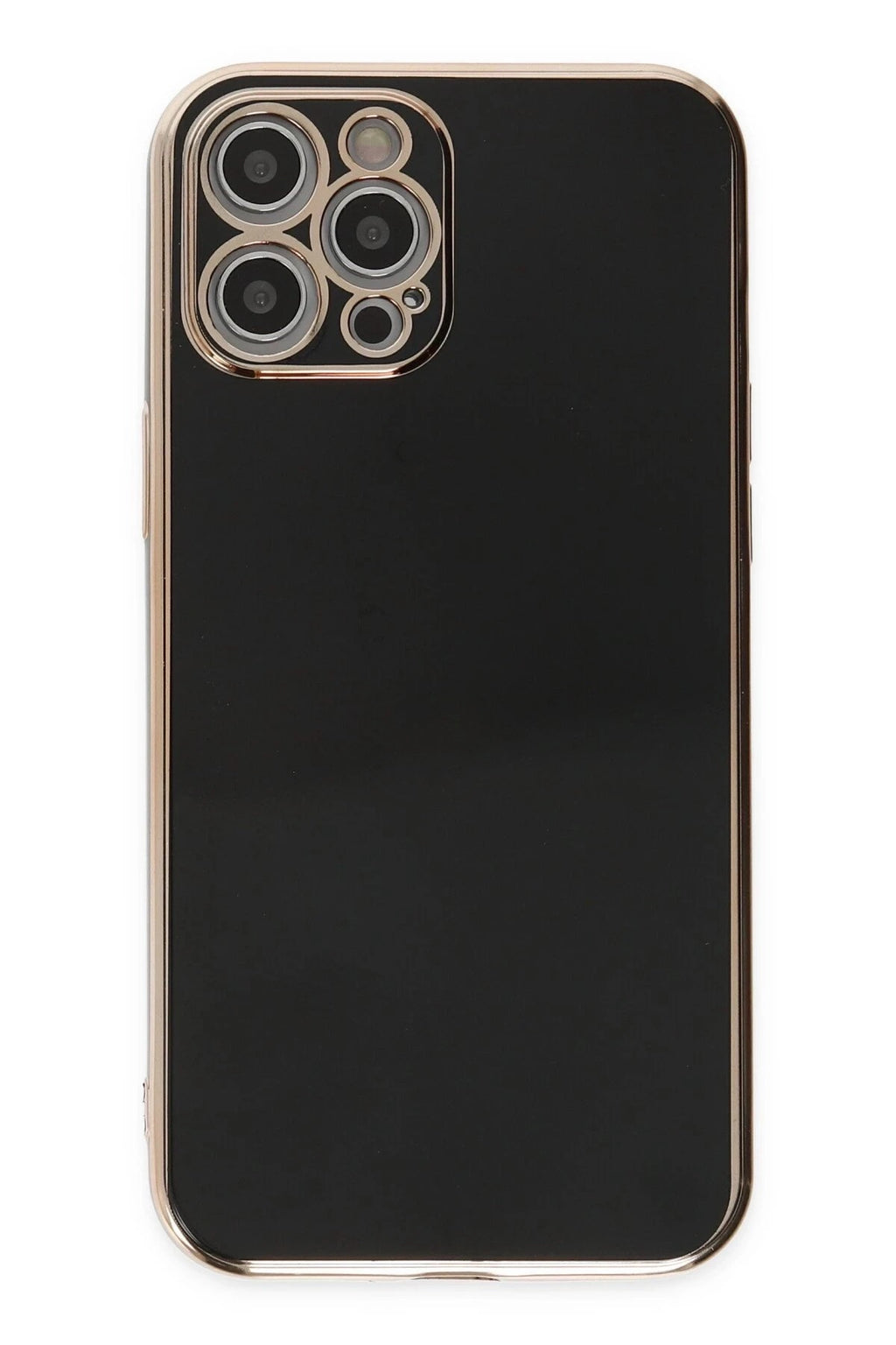 Mey İthalat® iPhone 12 Pro Kılıf Volet Silikon - Siyah