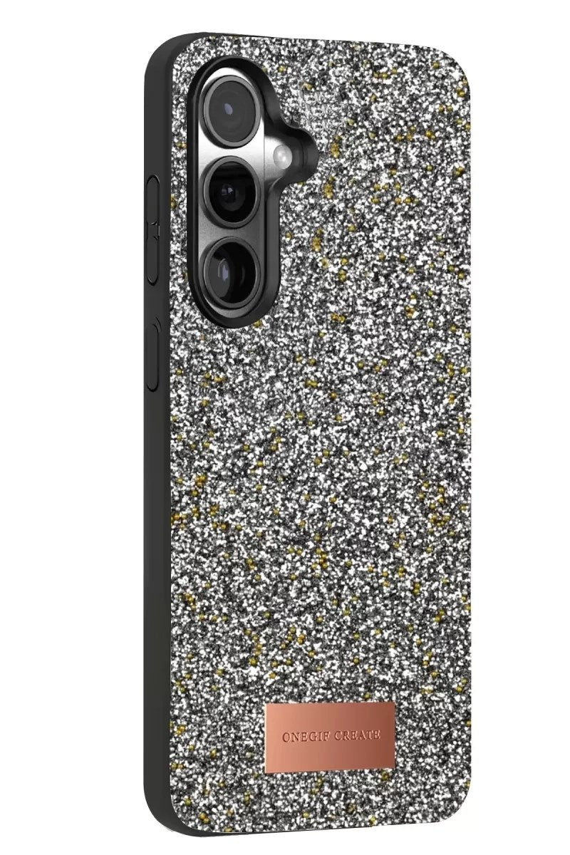 Mey İthalat® Samsung Galaxy S24 Plus Bright Simli Kapak - Gold