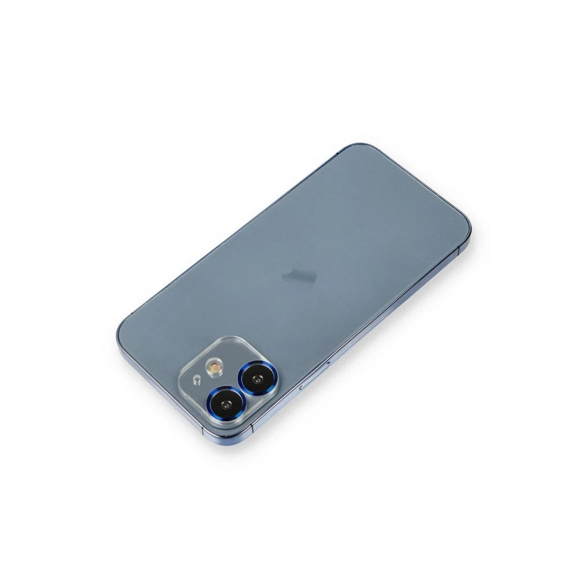 Mey İthalat® iPhone 12 Metal Kamera Lens Koruma Cam - Mavi